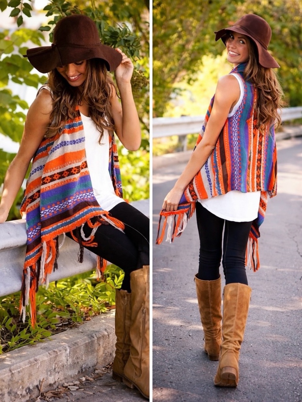 Aztec Fringe Vest